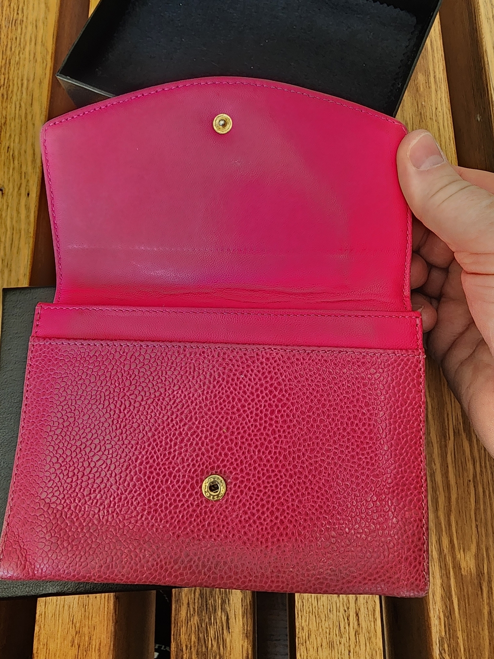 CHANEL Pink Quilted Leather Wallet - Picture 7 of 12
